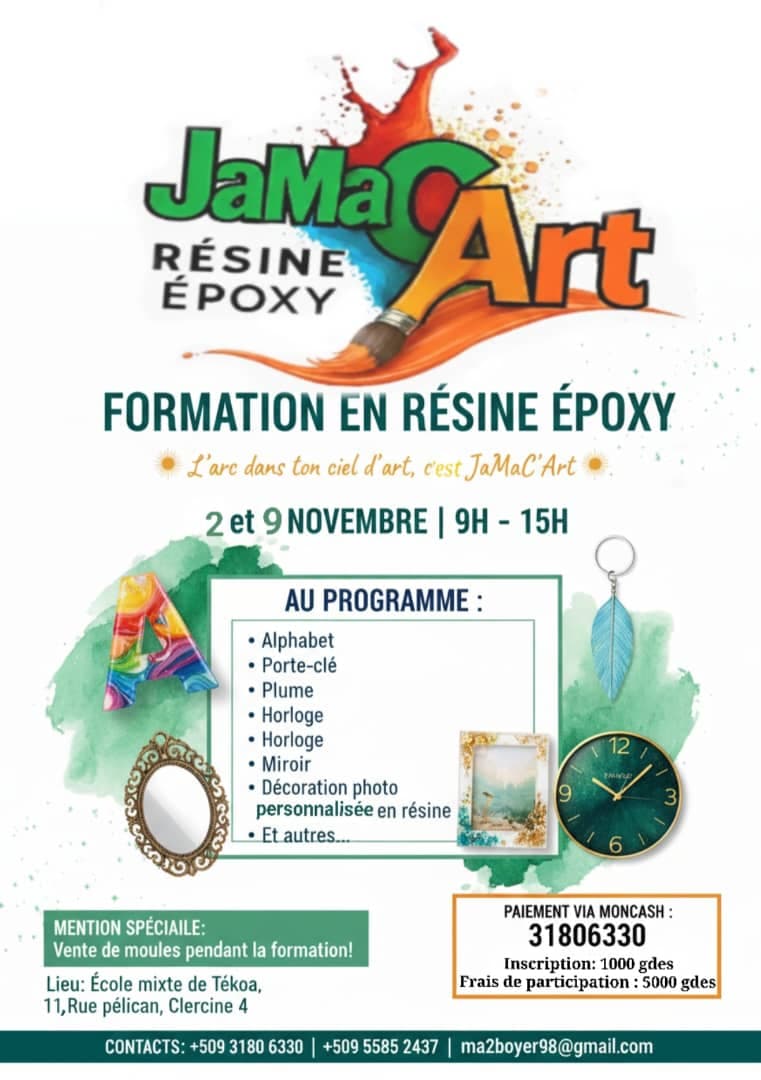 Formation sur resine et epoxy